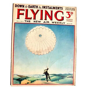 Vtg Feb 18, 1939 Flying Aviation Magazine Vol. 2 No.21 - Earth By Instalements
